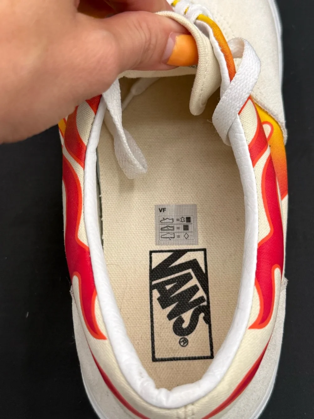 Vans Flame Era Sneakers Mens 11 Y2K Skater Streetwear Fire Rare‎